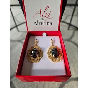 Alzi By Alzerina Gold Vintage Earrings Mew In Box